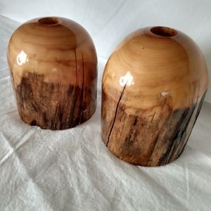 Wooden Candle Holders